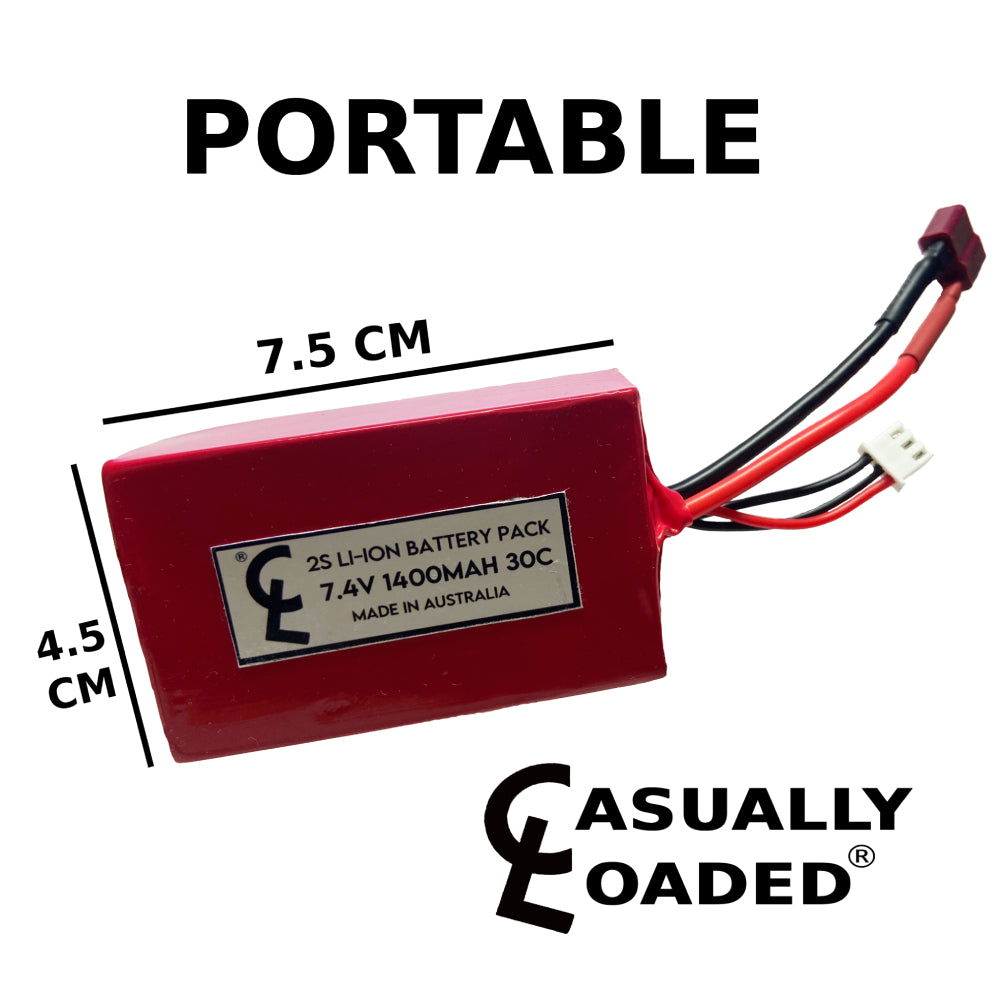 RC 2s lithium ion hobby battery pack 