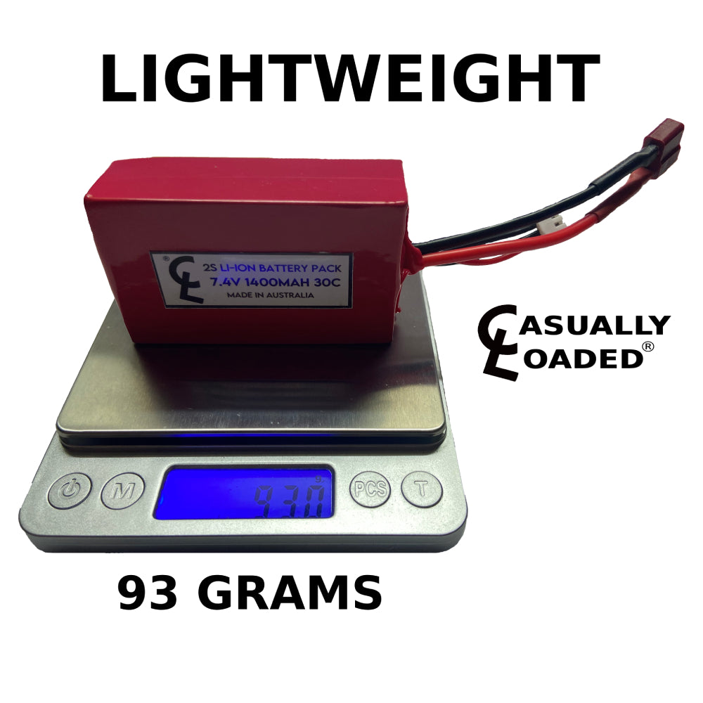 light 2s lithium ion hobby battery pack 